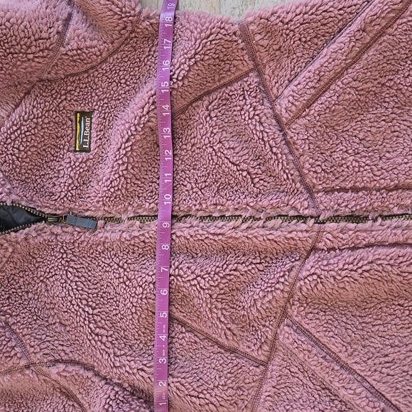 NWT L.L. Bean Sherpa Mountain Pile Fleece Coat Jacket Size Small Petite SP - Picture 7 of 12